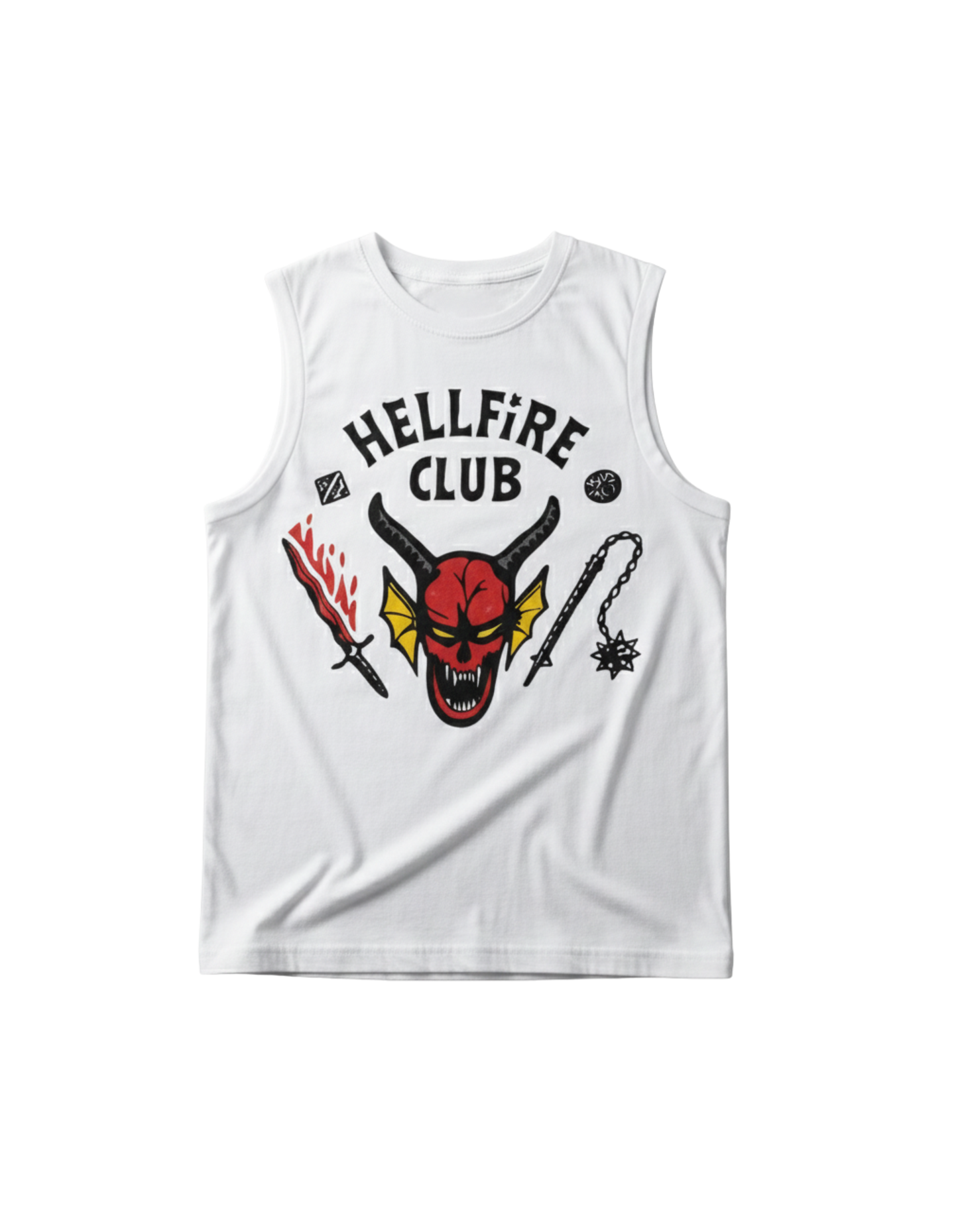 Men's Stranger Things - HellFire Club Sleeveless T-Shirt