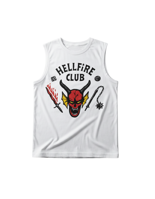 Men's Stranger Things - HellFire Club Sleeveless T-Shirt